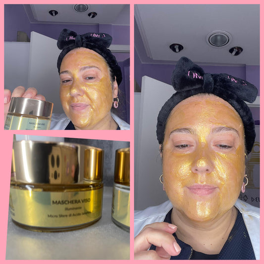 Maschera Viso Oro