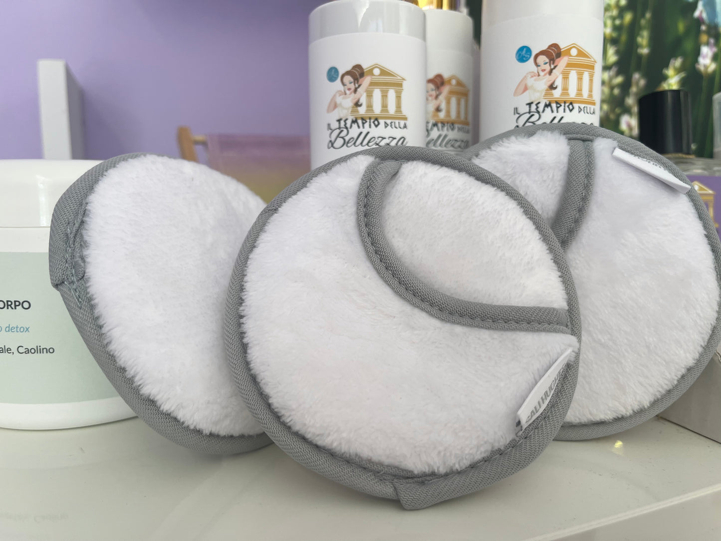 3 Dischetti in cotone Skincare riutilizzabili