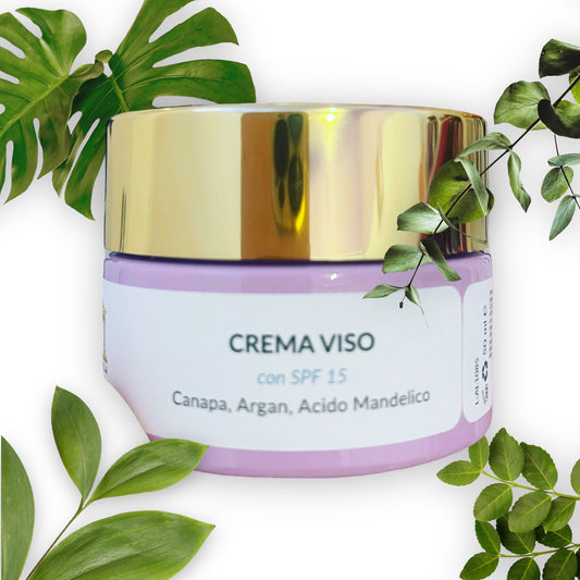 Crema Viso Canapa,Argan e Acido Mandelico